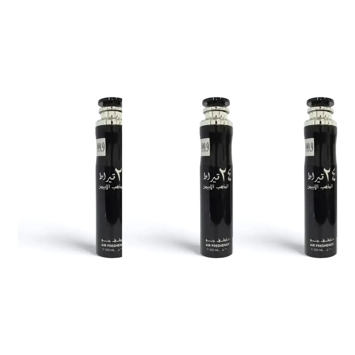 Three Lattafa 24 Carat 300ml air fresheners - bundle of 3
