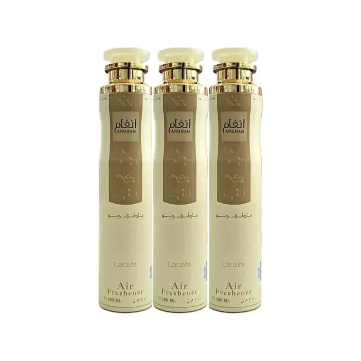 Three Lattafa Angham 300ml air fresheners - bundle of 3
