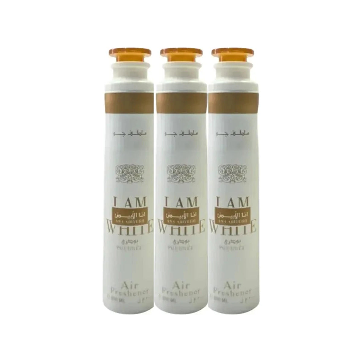 Three Lattafa Ana Abiyedh Poudree 300ml air fresheners - bundle of 3