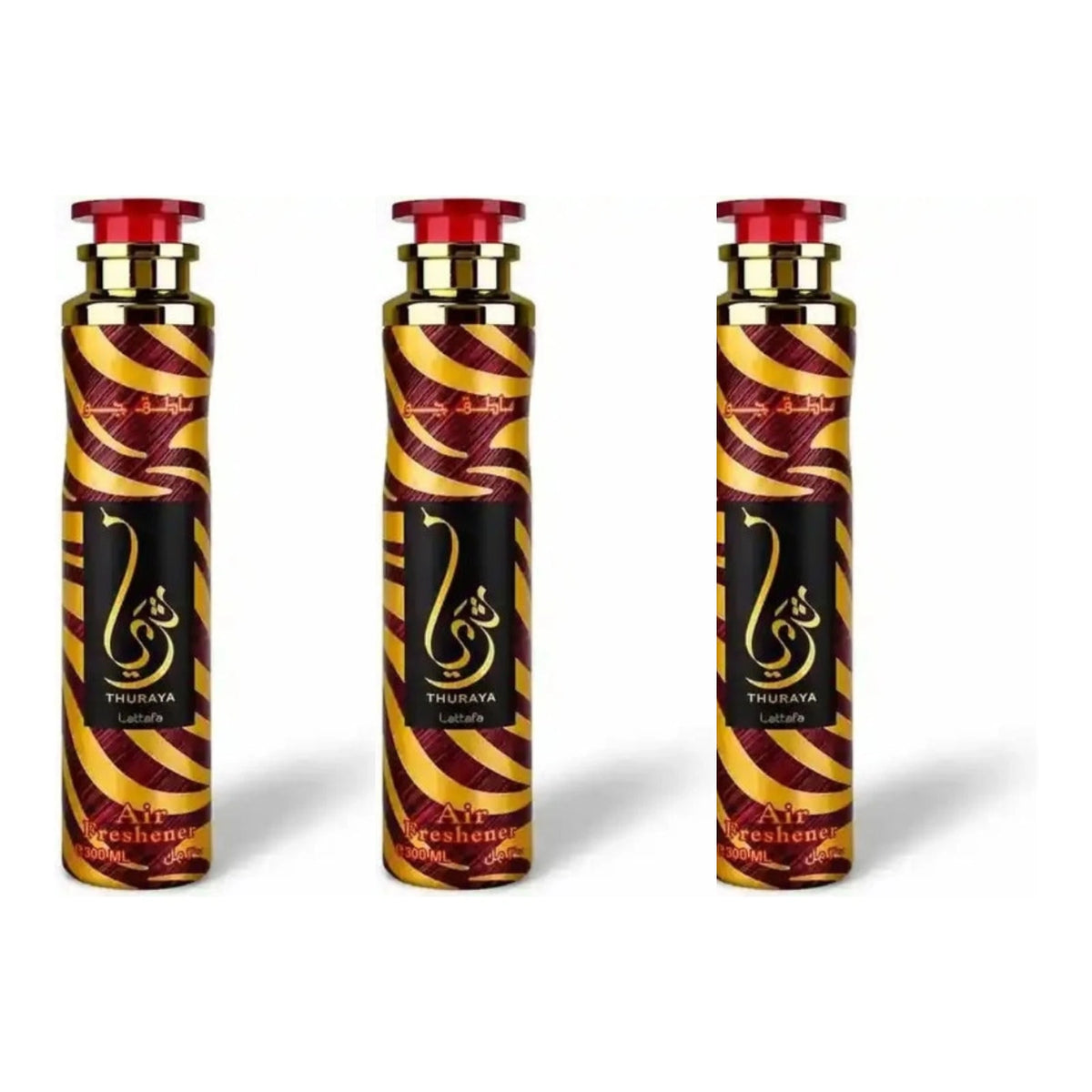 Three Lattafa Thuraya 300ml air fresheners - bundle of 3