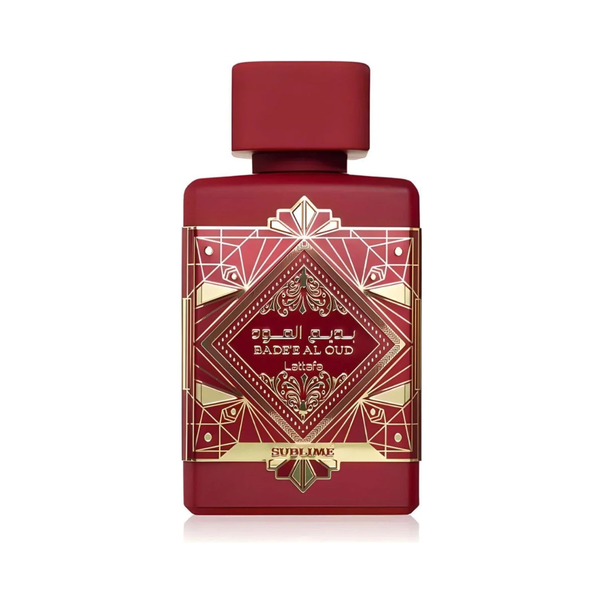 Lattafa Badee Al Oud Sublime Eau de Parfum 100ml red and gold bottle